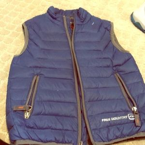 Blue and Gray Free Country Vest